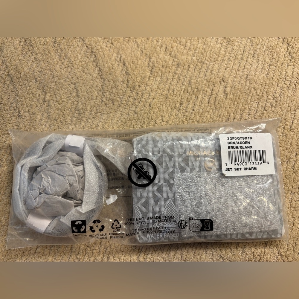 Michael Kors Dark Brown Monogram Pouch - Picture 6 of 6